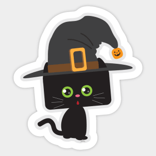 Bewitching Black Cat Sticker